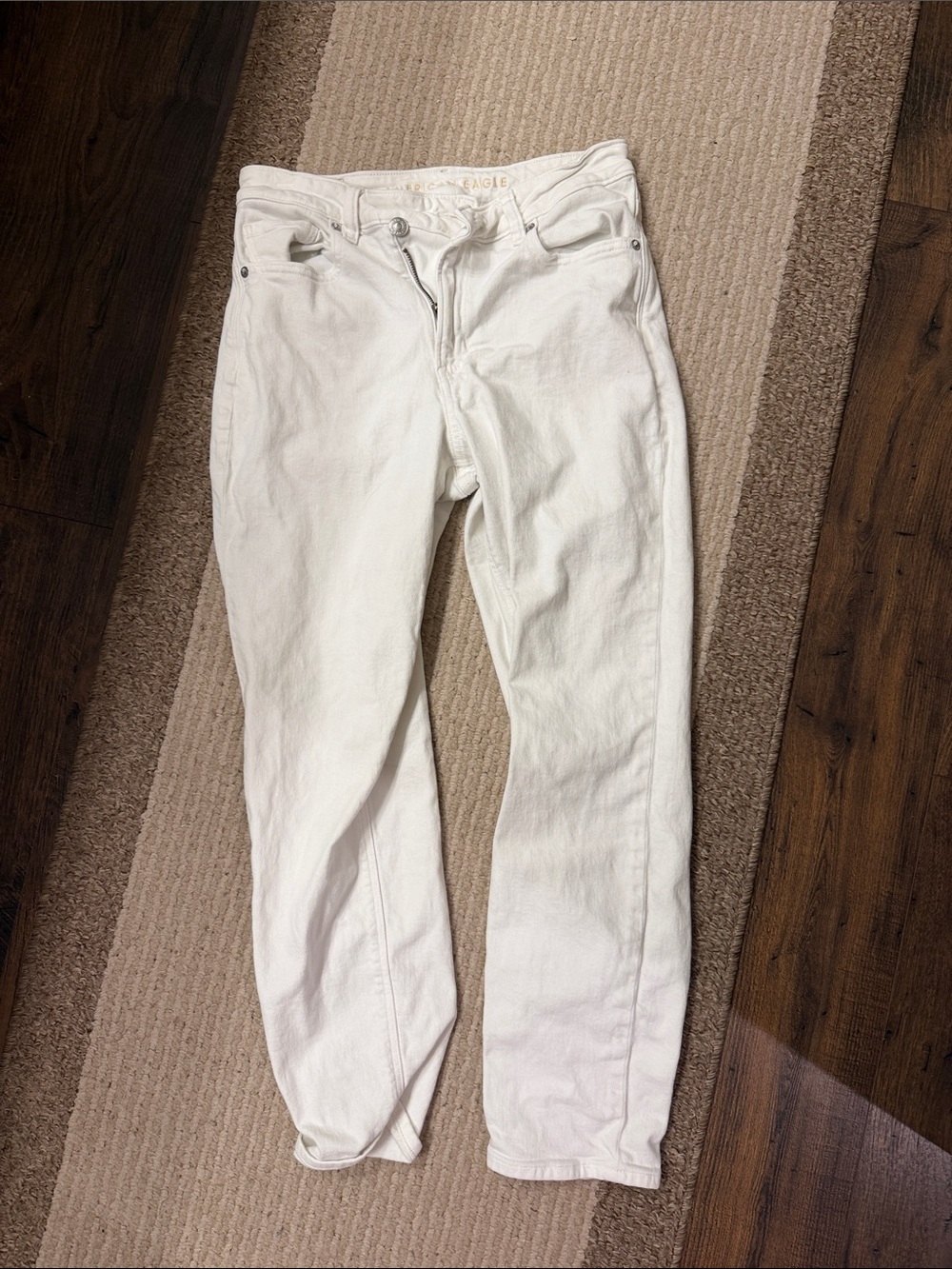 American Eagle Outfitters Straight Leg White Jeans